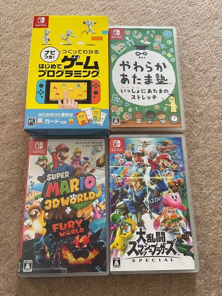 新品含むNintendoSwitch はじめてのプログラミング やわらかあたま塾 スマッシュブラザーズ スーパーマリオ3Dワールド