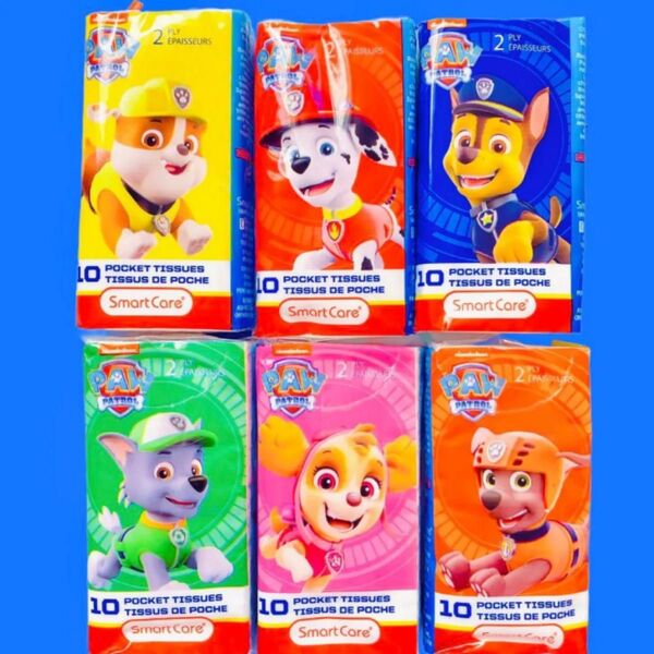 日本未発売 アメリカ おもちゃ パウパトロール パウパト キャラクター ティッシュ 6種類セット アメトイ