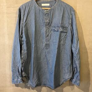 【THREE BLIND MICE】長袖ライトブルーデニムシャツ 36 美品