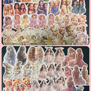 【F22】コラージュシート カット素材 b