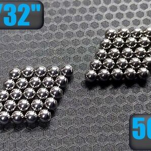 日本製 3/32 鋼球 スチールボール G16 SUJ-2 クローム球 50個 Steel Ball ベアリング ペダル