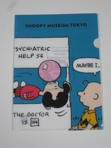 スヌーピーミュージアム SNOOPY MUSEUM TOKYO　クリアファイルA5 CB & LC　PEANUTS チャーリーブラウン ルーシー　送料無料