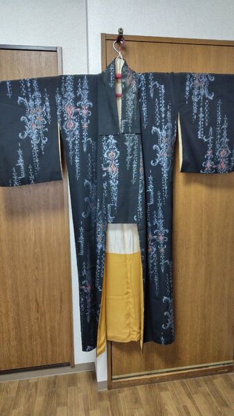 マジョリカお召 アンティーク キラキラ