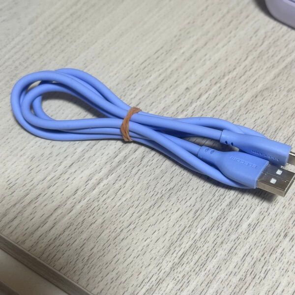 エレコム USBケーブル Type-A to type C ブルー系