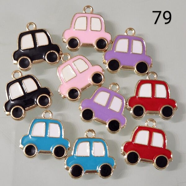【79】☆1セット10こ入り☆車チャーム☆400円商品よりどり5つで1000円対象商品