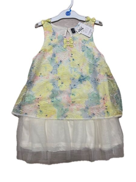 新品 ワンピース イエロー 130cm