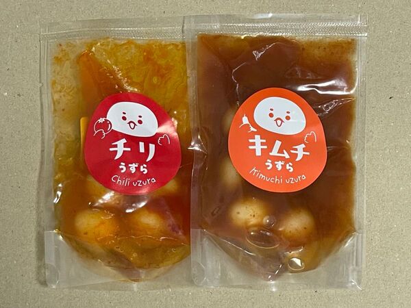 うずら味付たまご キムチ&チリ2種ヒーヒーセット 豊橋養鶉農協製