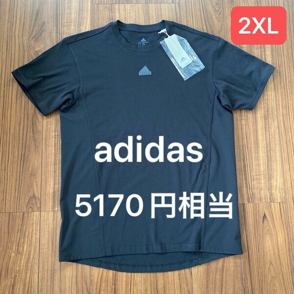 新品タグ付き メンズ adidas アディダス Tシャツ 2XLサイズ ブラック