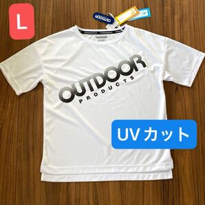 新品タグ付 レディース outdoor アウトドア Tシャツ 吸汗速乾 Lサイズ UVカット