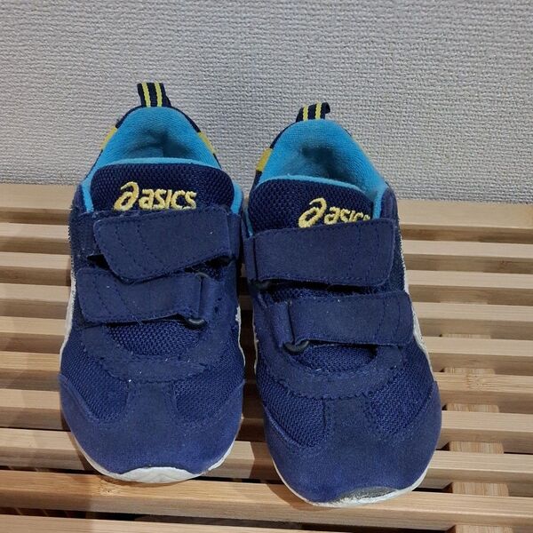 asics スニーカー ネイビー 17㎝ 子供 キッズ