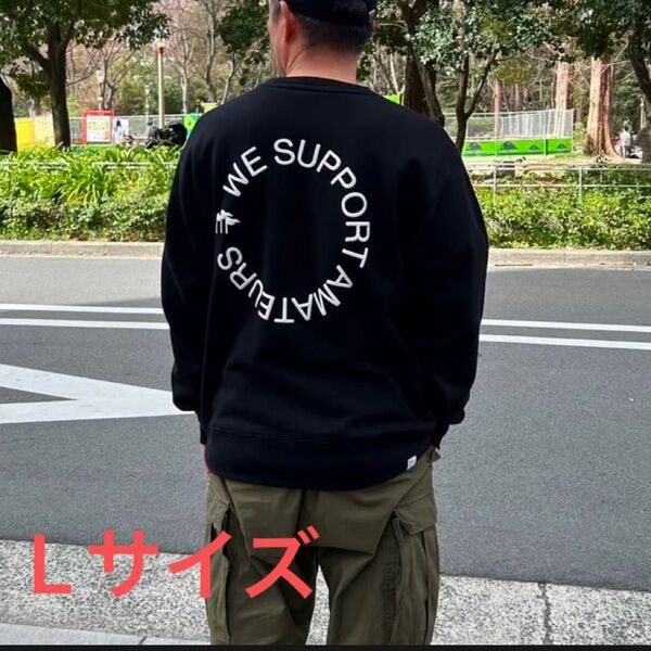 Lサイズ CH is for CLUBHAUS Crew Sweat Black スウェット トレーナー