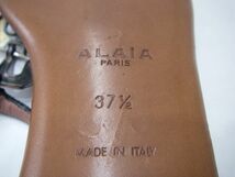 S156 ALAIA フラットサンダル イタリア製 サイズ37 1/2 レア 中古美品 保存袋有り_画像7