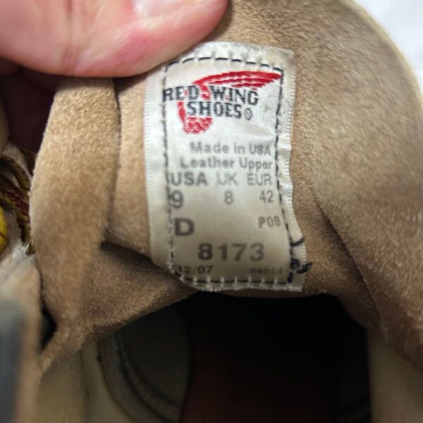 【REDWING】レッドウィング スエードブーツ 8173 サイズ:9D