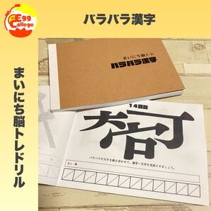 【まいにち脳トレドリル】バラバラ漢字 小学生 中学生 トレーニング 謎解き なぞなぞ クイズ 問題集 ひらめき 国語