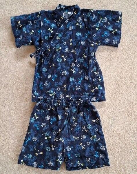 じんべえ 甚兵 浴衣 100サイズ とんぼ柄