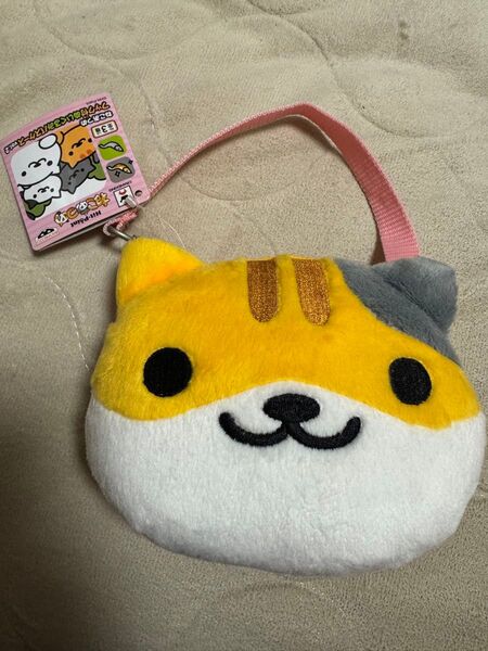 ねこあつめ フック付き ぬいぐるみ パスケース