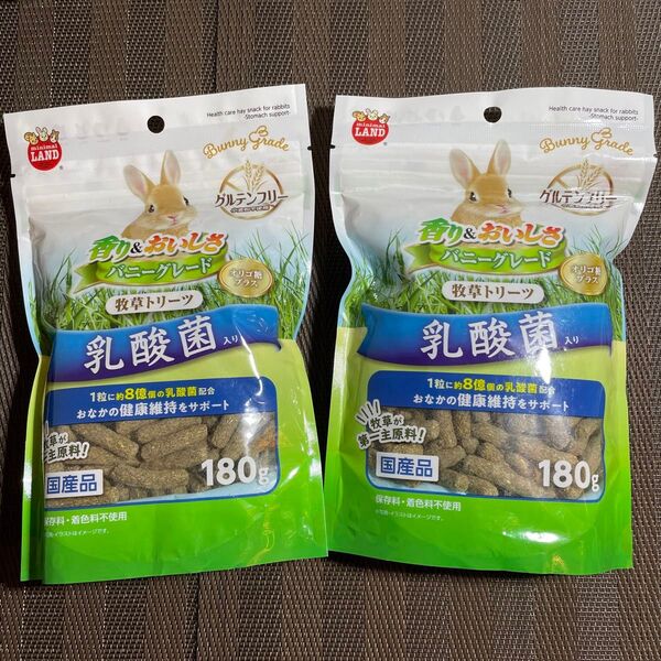 バニーグレード 牧草トリーツ 乳酸菌 ウサギ デグー 無添加 おやつ 副食