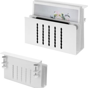 Atutomo デスクサイド 収納ラック クランプ テーブルサイドポケット デスクサイドホルダー 耐荷重5kg ノートPC