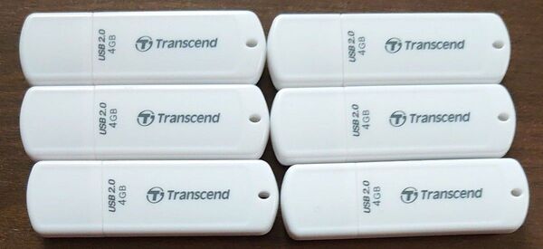 USBメモリ Transcend 4GB 6個