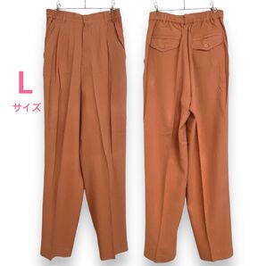 jasmi シルク レディースパンツ 絹100% くすみオレンジ色