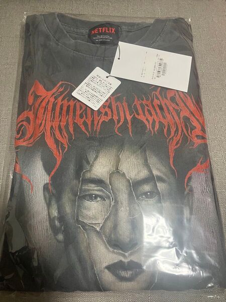 新品未開封 L NETFLIX 「地面師たち」Tシャツ コラージュ