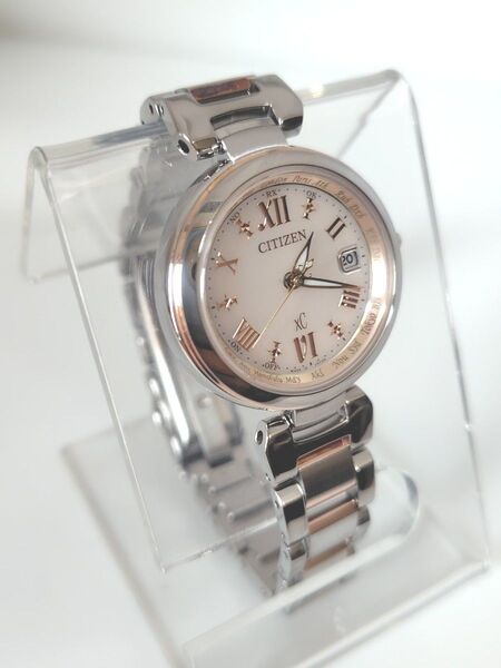 【電波ソーラー、二次電池新品、美品】CITIZEN xC シチズン クロスシー ワールドタイム EC1034-59W