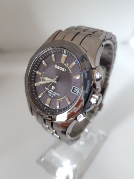 【電波ソーラー、美品、希少】SEIKO セイコー ブライツ ワールドタイム チタン 7B25-0AA0