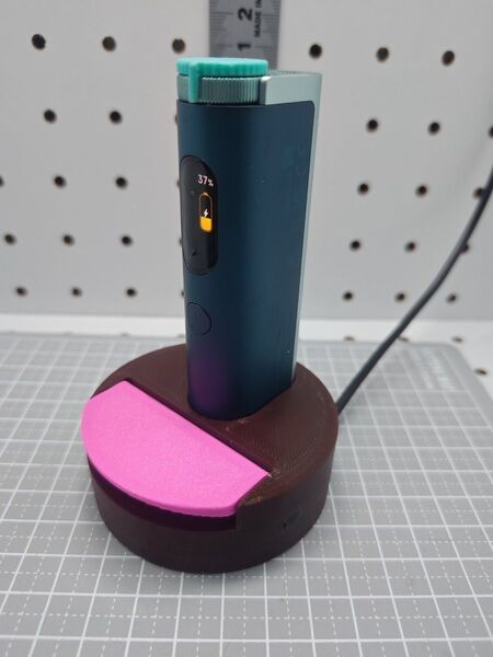 充電スタンド 簡単取り外し版 glo hyper pro チョコ色&ピンク