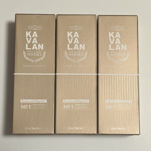 KAVALAN NO.1 シングルモルトウイスキー 3本セット 200ml カバラン カヴァラン