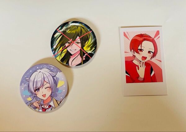いれいす(初兎、りうら、悠介)缶バッチ、チェキ