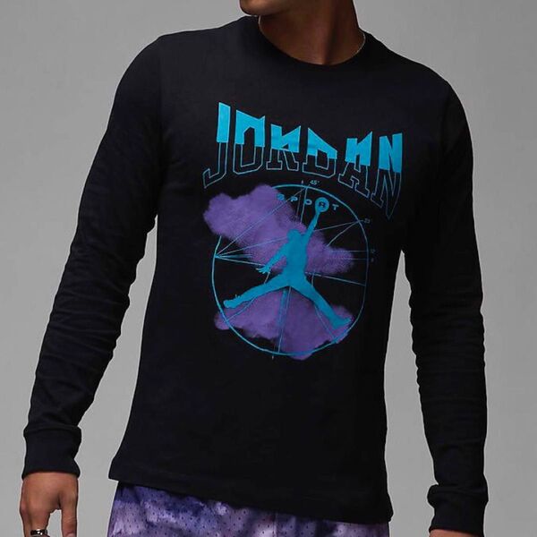 新品 NIKE ナイキ ジョーダン 長袖 ロンT Tシャツ 黒 M