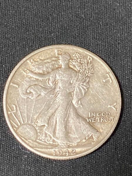 1942 ウォーキングリバティ ハーフダラー 銀貨 コイン ミントD