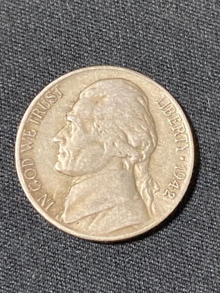 1942 ジェファーソン・ニッケル 5セント jefferson coin