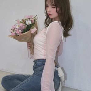 Andmary Roy tulle set tops pink 新品未使用