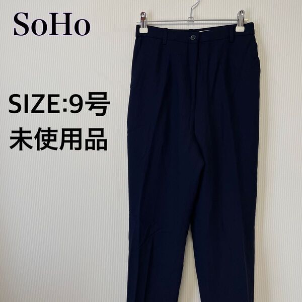 【9号サイズ】レディース ボトムス パンツ カジュアルパンツ スラックス ネイビー 紺