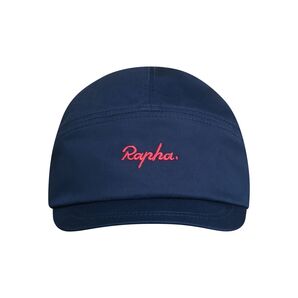 新品 Rapha ロゴ キャップ ワンサイズ ネイビー/ピンク