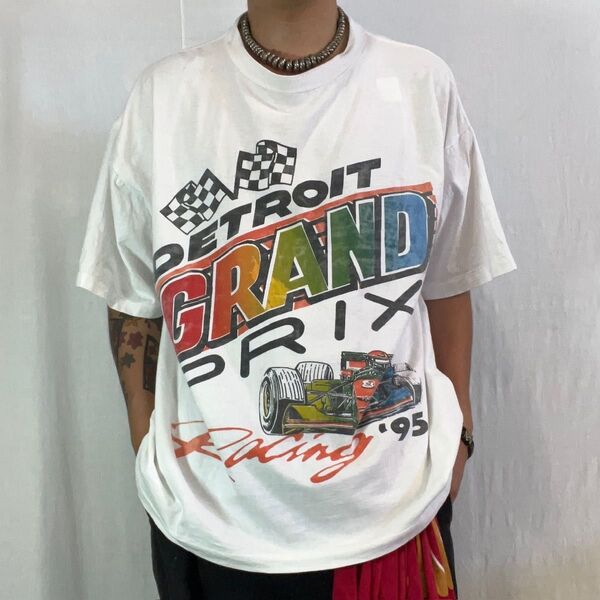 90s F1 Detroit Grand Tシャツ 古着 ビンテージ 半袖