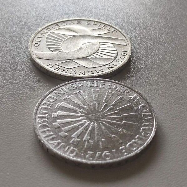 【美品】ミュンヘンオリンピック 10マルク銀貨2枚