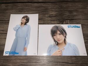 STU48 STU48Walker キャラアニ 限定 生写真 集合 岡田奈々 2種コンプ