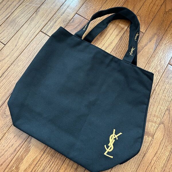 ☆新品 YVES SAINT LAURENT トートバッグ 付録 ブラック キャンパス エコバッグ サブバッグ
