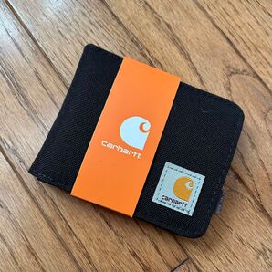 ☆新品 carhartt カーハート二つ折り財布 ブラック ナイロン ウォレット
