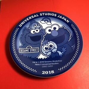  beautiful goods *kids rare medium-sized dish Sesame Street child character . plate plate not for sale universal studios Japan blue white collection SESAME STREET Western-style tableware 