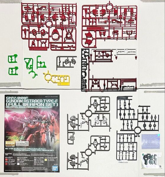 【未組立】MG 1/100 ガンダムアストレア TYPE-F(フルウェポンセット) 武器パーツ無し
