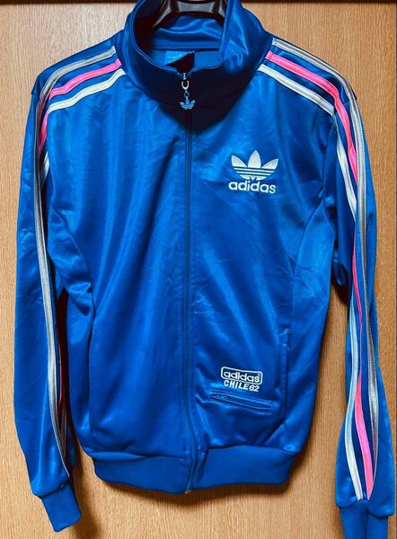 古着 adidas ジャージ ロゴ刺繍 L