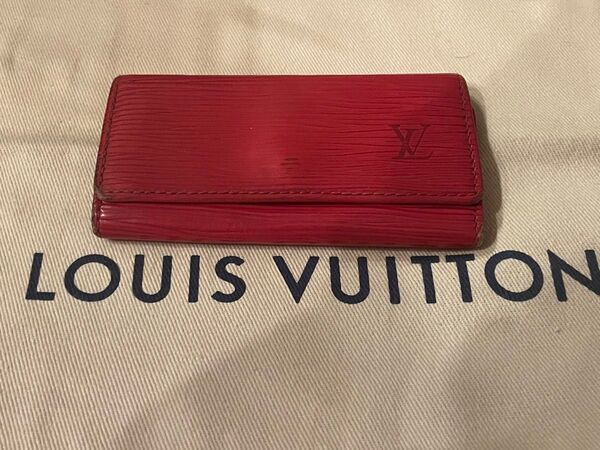 LOUIS VUITTON ルイヴィトン キーケース エピ レッド