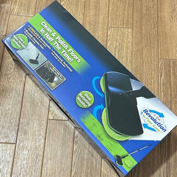 新品 未開封 電動 回転 モップ Clean & Polish Floors コードレス 充電式