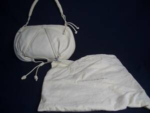 ANTEPRIMA/ Anteprima * handbag imitation leather ivory * used a472