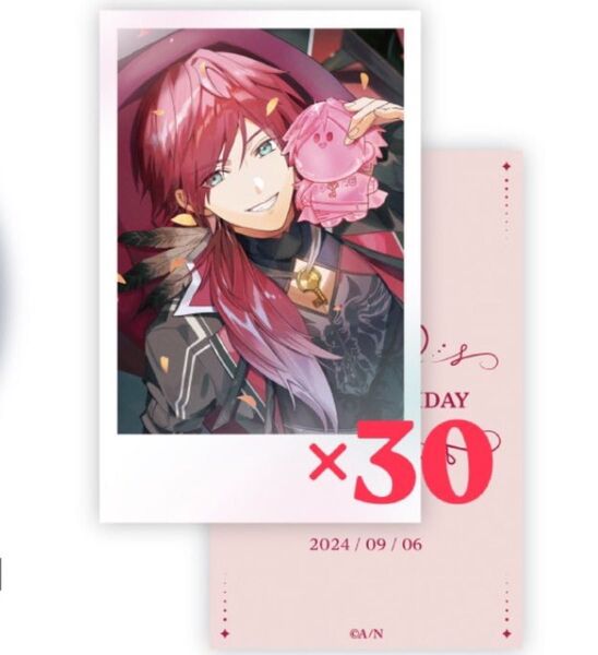 ローレン・イロアス 誕生日グッズ 2024チェキ風カード30点セット