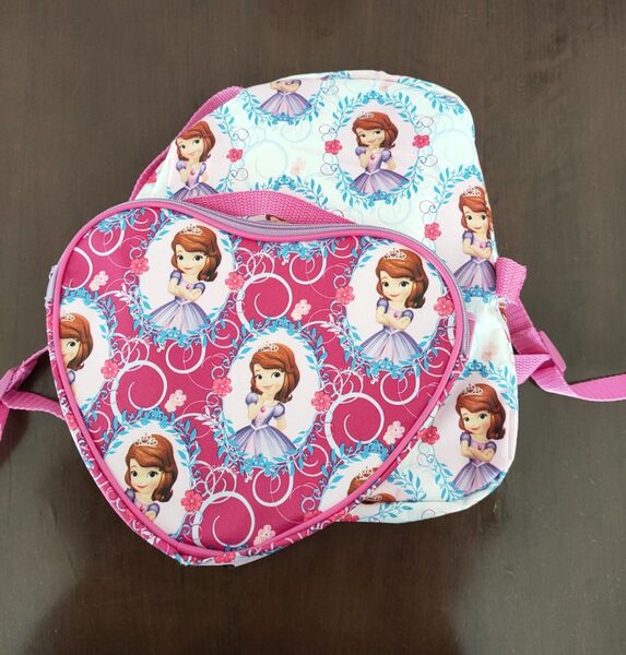 ちいさなプリンセスソフィア ソフィア リュック ハート型ポーチ 非売品