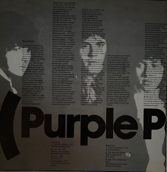 更にお値下げしました♪ディープ・パープル / 紫の軌跡 PURPLE PASSAGES 2LP盤面良好!国内盤 P-5171-2W